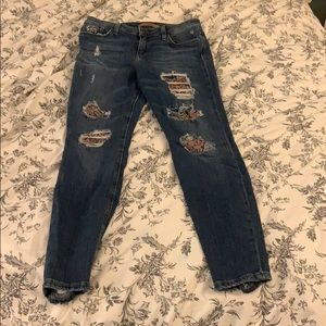 Size 30 Joes patched jeans